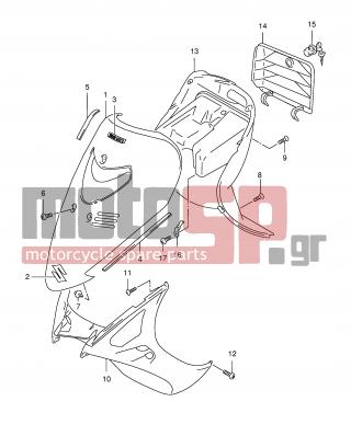 SUZUKI - AN150 Y (E34) 2000 - Body Parts - LEG SHIELD (MODEL X/Y) - 03242-05163-000 - SCREW