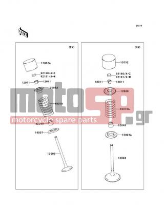 KAWASAKI - KX™250F 2009 - Engine/Transmission - Valve(s) - 92180-0184 - SHIM,T=2.925