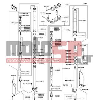 KAWASAKI - KX™450F 2009 -  - Front Fork - 92055-0117 - RING-O