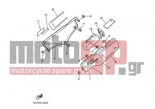 YAMAHA - XT 350 (GRC) 1991 - Body Parts - SIDE COVER / OIL TANK - 22W-24181-00-00 - Damper, Locating 1