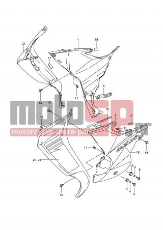 SUZUKI - FL125 (P2) Address 2008 - Body Parts - FRONT LEG SHIELD (MODEL K7/K8) - 03541-0412A-000 - SCREW