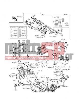 KAWASAKI - VERSYS® 650 ABS 2016 -  - Chassis Electrical Equipment - 92171-0462 - CLAMP