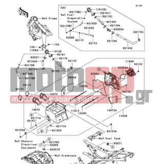 KAWASAKI - NINJA® 250R 2009 - Κινητήρας/Κιβώτιο Ταχυτήτων - Air Cleaner - 14073-0147 - DUCT,INTAKE