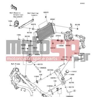 KAWASAKI - NINJA® 250R 2009 - Κινητήρας/Κιβώτιο Ταχυτήτων - Radiator - 14090-1830 - COVER