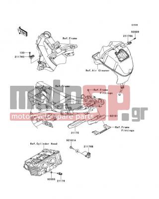 KAWASAKI - NINJA® 650R 2009 - Κινητήρας/Κιβώτιο Ταχυτήτων - Fuel Injection - 92009-1984 - SCREW,TAPPING,5X16