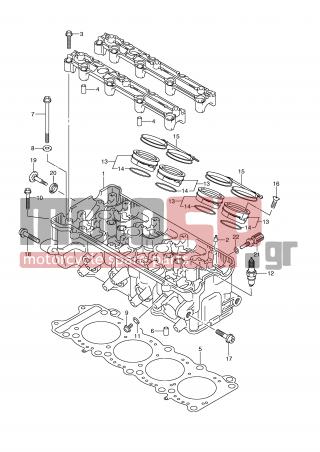 SUZUKI - GSX-R1000 (E2) 2001 - Engine/Transmission - CYLINDER HEAD - 02122-0616B-000 - SCREW