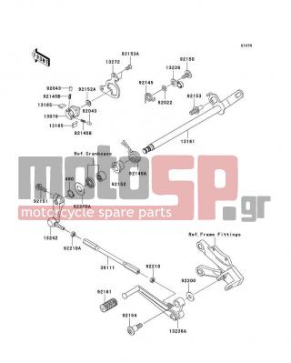 KAWASAKI - NINJA® ZX™-10R 2009 - Engine/Transmission - Gear Change Mechanism - 92153-1669 - BOLT,TORX,6X8.7