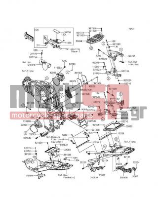 KAWASAKI - CONCOURS®14 ABS 2016 -  - Frame Fittings - 11061-0107 - GASKET