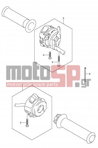 SUZUKI - GSF650 (E2) 2006 - Electrical - HANDLE SWITCH - 37200-38G30-000 - SWITCH ASSY, HANDLE, R