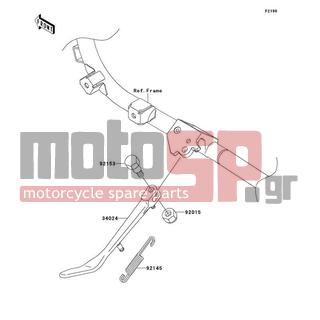 KAWASAKI - VULCAN 1700 VOYAGER ABS 2009 -  - Stand(s) - 92145-0687 - SPRING,SIDE STAND