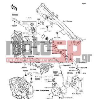 KAWASAKI - VULCAN 900 CUSTOM (EUROPEAN) 2009 - Engine/Transmission - Water Pipe - 132BA0612 - BOLT-FLANGED-SMALL,6X12