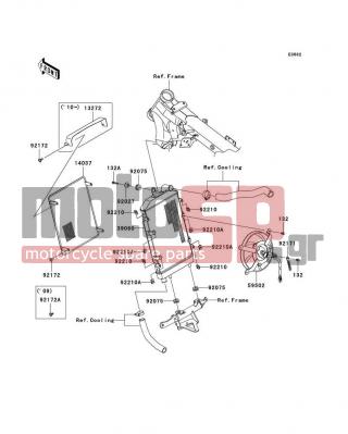 KAWASAKI - VULCAN® 1700 CLASSIC 2009 - Κινητήρας/Κιβώτιο Ταχυτήτων - Radiator - 92075-1690 - DAMPER