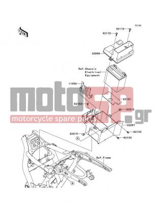 KAWASAKI - VULCAN® 1700 CLASSIC 2009 -  - Battery Case - 11055-0617 - BRACKET,ECU&RELAY BOX