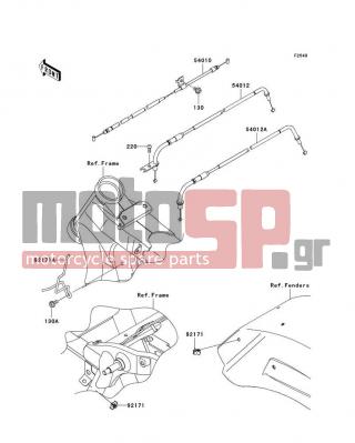 KAWASAKI - VULCAN® 1700 CLASSIC 2009 -  - Cables - 54012-0285 - CABLE-THROTTLE,CLOSING