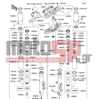 KAWASAKI - VULCAN® 1700 CLASSIC 2009 -  - Front Fork - 44065-0025 - BUSHING-FRONT FORK,INNER TUBE