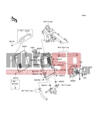 KAWASAKI - VULCAN® 1700 CLASSIC LT 2009 - Κινητήρας/Κιβώτιο Ταχυτήτων - Radiator