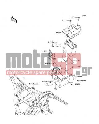 KAWASAKI - VULCAN® 1700 NOMAD™ 2009 -  - Battery Case - 92015-1602 - NUT,6MM