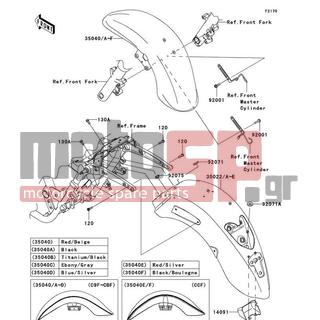 KAWASAKI - VULCAN® 1700 NOMAD™ 2009 - Body Parts - Fenders - 14091-1630 - COVER,HARNESS CONNECTOR