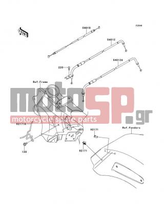 KAWASAKI - VULCAN® 1700 VOYAGER® 2009 -  - Cables - 92171-1838 - CLAMP,CABLE