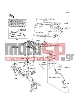 KAWASAKI - VULCAN® 2000 CLASSIC LT 2009 -  - Fuel Tank