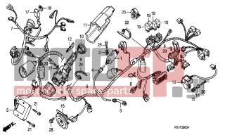 HONDA - FES150 (ED) 2004 - Electrical - WIRE HARNESS (FES1253- 5)(FES1503-5) - 93500-040200H - SCREW, PAN, 4X20
