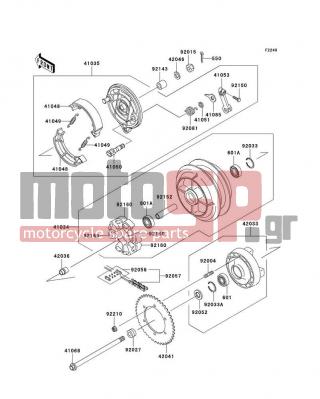 KAWASAKI - VULCAN® 500 LTD 2009 -  - Rear Wheel/Chain - 42046-009 - WASHER,17.3X32X3.2