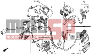 HONDA - CBR600F (ED) 2001 - Electrical - WIRE HARNESS (2) - 31600-MBW-D21 - RECTIFIER ASSY., REGULATE