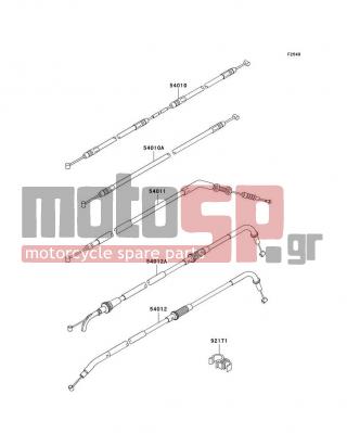 KAWASAKI - Z750 (EUROPEAN) 2009 -  - Cables - 54012-0118 - CABLE-THROTTLE,OPENING
