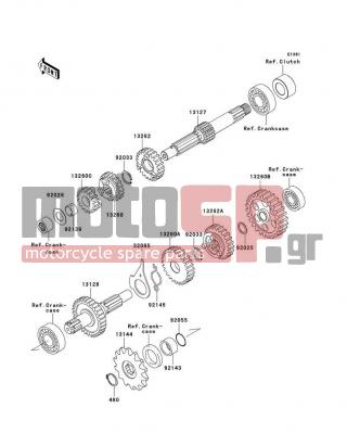 KAWASAKI - AN112 2008 - Engine/Transmission - Transmission - 13260-1839 - GEAR,INPUT 3RD,20T