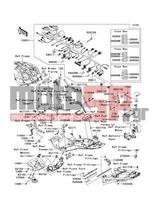 KAWASAKI - CONCOURS 14 ABS 2008 -  - Chassis Electrical Equipment(A8F) - 26031-0619 - HARNESS,MAIN