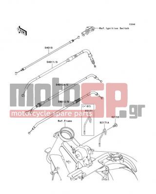 KAWASAKI - ER-6N (AUSTRALIAN) 2008 -  - Cables - 54012-0226 - CABLE-THROTTLE,OPENING