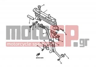 YAMAHA - FJ1100 (EUR) 1985 - Engine/Transmission - OIL COOLER - 36Y-13470-00-00 - Oil Cooler Assy