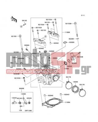 KAWASAKI - KX™450F 2008 - Engine/Transmission - Cylinder Head