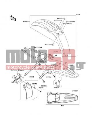 KAWASAKI - KX™450F 2008 - Body Parts - Fenders - 92143-1087 - COLLAR