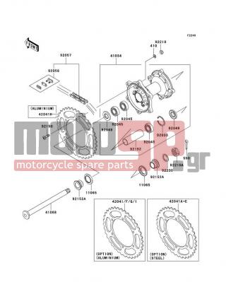 KAWASAKI - KX™450F 2008 -  - Rear Hub