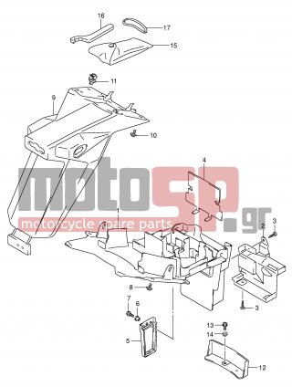SUZUKI - SV650 (E2) 2003 - Body Parts - REAR FENDER (MODEL K4/K5/K6/K7) - 03541-05123-000 - SCREW