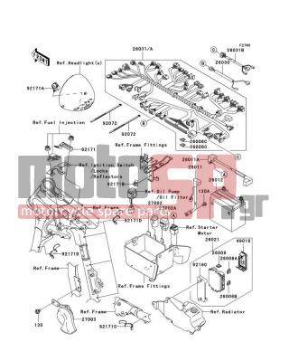 KAWASAKI - VULCAN® 1600 CLASSIC 2008 -  - Chassis Electrical Equipment - 49016-0005 - COVER-SEAL,FUSE