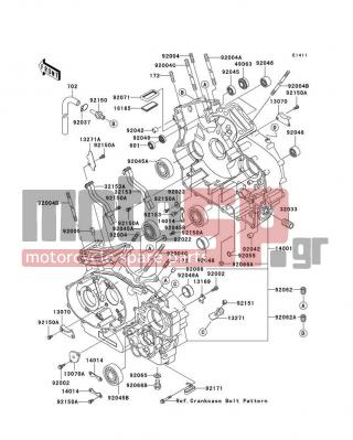 KAWASAKI - VULCAN® 1600 CLASSIC 2008 - Κινητήρας/Κιβώτιο Ταχυτήτων - Crankcase - 16165-1058 - SEPARATOR