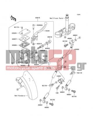 KAWASAKI - VULCAN® 1600 MEAN STREAK® 2008 -  - Front Master Cylinder - 92066-1301 - PLUG