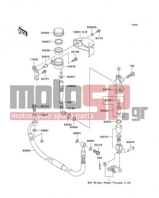 KAWASAKI - VULCAN® 1600 MEAN STREAK® 2008 -  - Rear Master Cylinder - 92022-183 - WASHER,6.2X11X1.5