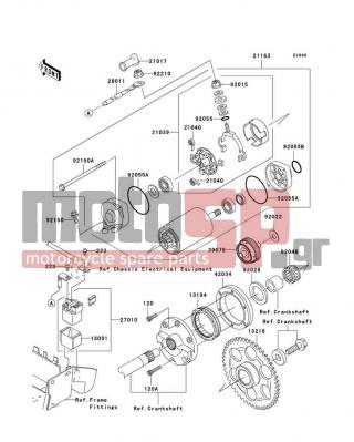 KAWASAKI - VULCAN® 1600 MEAN STREAK® 2008 -  - Starter Motor - 120S0630 - BOLT-SOCKET,6X30