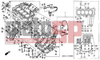 HONDA - CBR1000RR (ED) 2004 - Engine/Transmission - CRANKCASE - 90701-MEL-000 - DOWEL PIN, 8X14