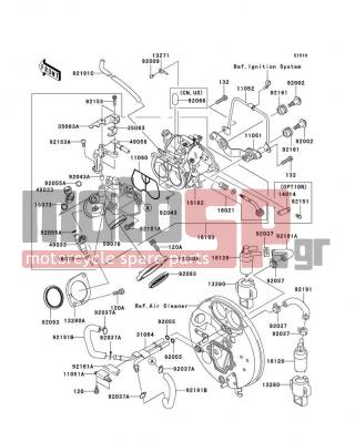 KAWASAKI - VULCAN® 1600 NOMAD™ 2008 - Engine/Transmission - Throttle - 92151-1587 - BOLT,THROTTLE BODY