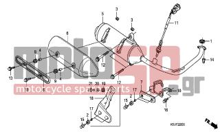 HONDA - FES150A (ED) ABS 2007 - Exhaust - EXHAUST MUFFLER - 84706-163-670 - COLLAR, TAILLIGHT MOUNTING