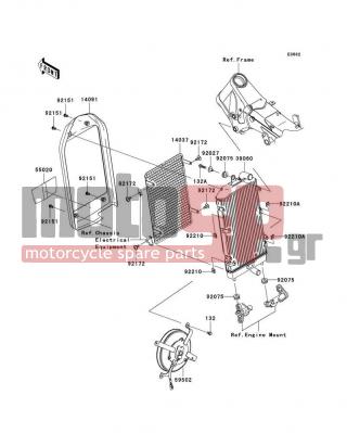 KAWASAKI - VULCAN® 2000 CLASSIC LT 2008 - Engine/Transmission - Radiator - 59502-0035 - FAN-ASSY