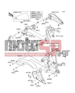 KAWASAKI - VULCAN® 2000 CLASSIC LT 2008 - Body Parts - Side Covers/Chain Cover - 14091-0237 - COVER,SIDE COVER,CNT