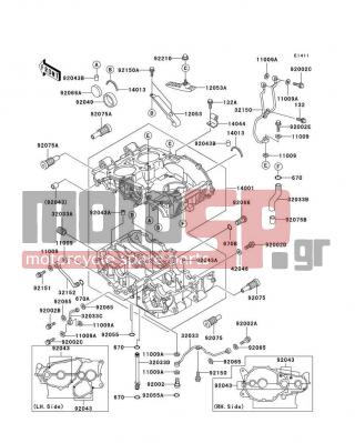 KAWASAKI - VULCAN® 500 LTD 2008 - Engine/Transmission - Crankcase