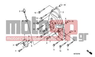HONDA - FJS400D (ED) Silver Wing 2006 - Engine/Transmission - RIGHT CRANKCASE COVER - 94301-10160- - DOWEL PIN, 10X16