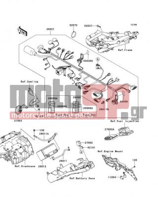 KAWASAKI - Z1000 (EUROPEAN) 2008 -  - Chassis Electrical Equipment - 26011-0159 - WIRE-LEAD