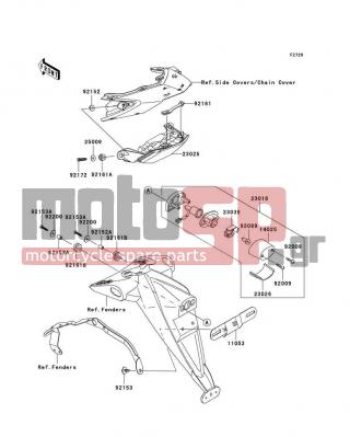 KAWASAKI - Z1000 (EUROPEAN) 2008 -  - Taillight(s) - 92161-0317 - DAMPER